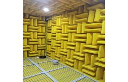 What materials are mainly used to build an anechoic chamber?