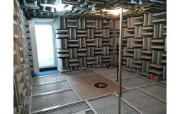 What should we pay attention to when accepting the anechoic room?