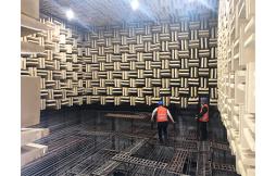 How much area does the anechoic chamber need?