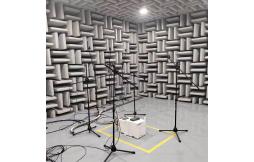 Relationship between the space of the anechoic chamber and the size of the product being tested
