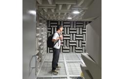 Cut off frequency of acoustic slab panels for anechoic chambers
